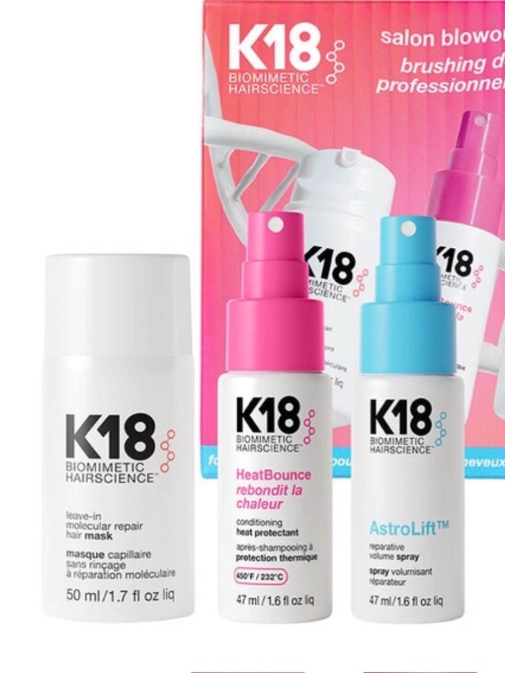 K18 BIOMIMETIC HAIRSCIENCE Salon Blowout at Home Kit